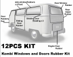 Window Seal Set: T2 Bay 1968-1979